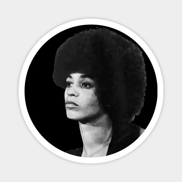 Angela Davis 2 Magnet by One Mic History Store